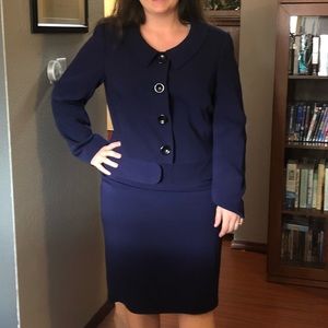 Liz Claiborne skirt suit in eggplant